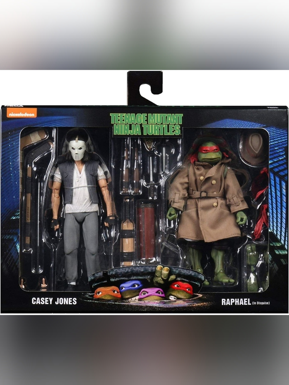 Teenage Mutant Ninja Turtles Movie Casey Jones and Raphael Action Figures